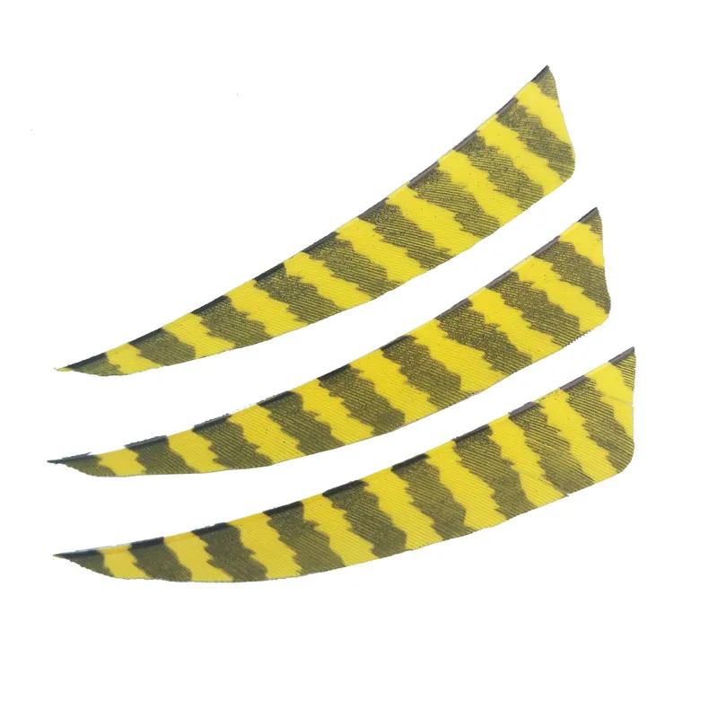 

50pcs 4 Inch Archery Arrow Turkey Feather Fletching Shield Shape Right Wing Vanes DIY Accessories for Bow and Arrow Shooting