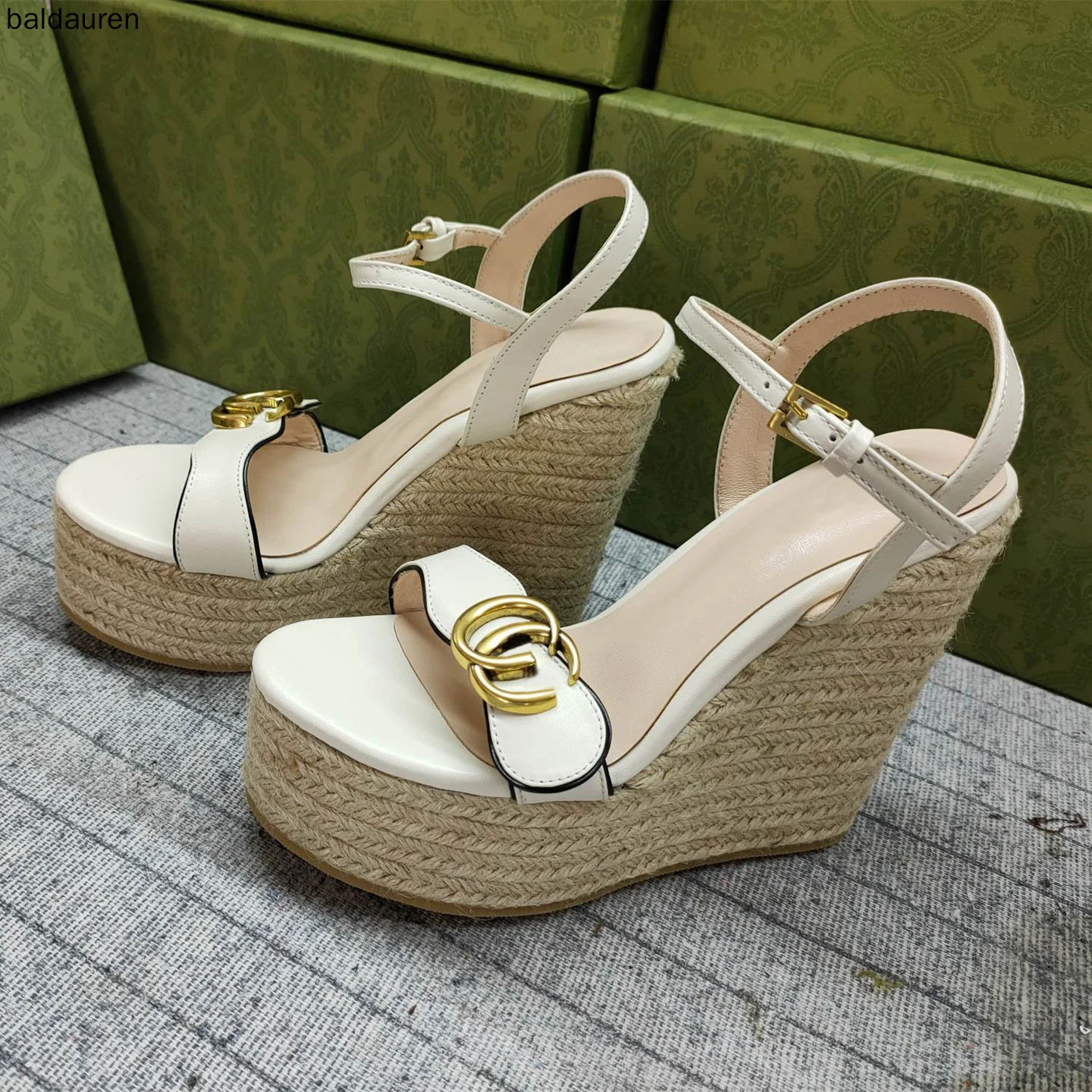 

Women's Spring 2021 New Platform Platform High-heeled Shoes with Open-toe Wedge Sandals