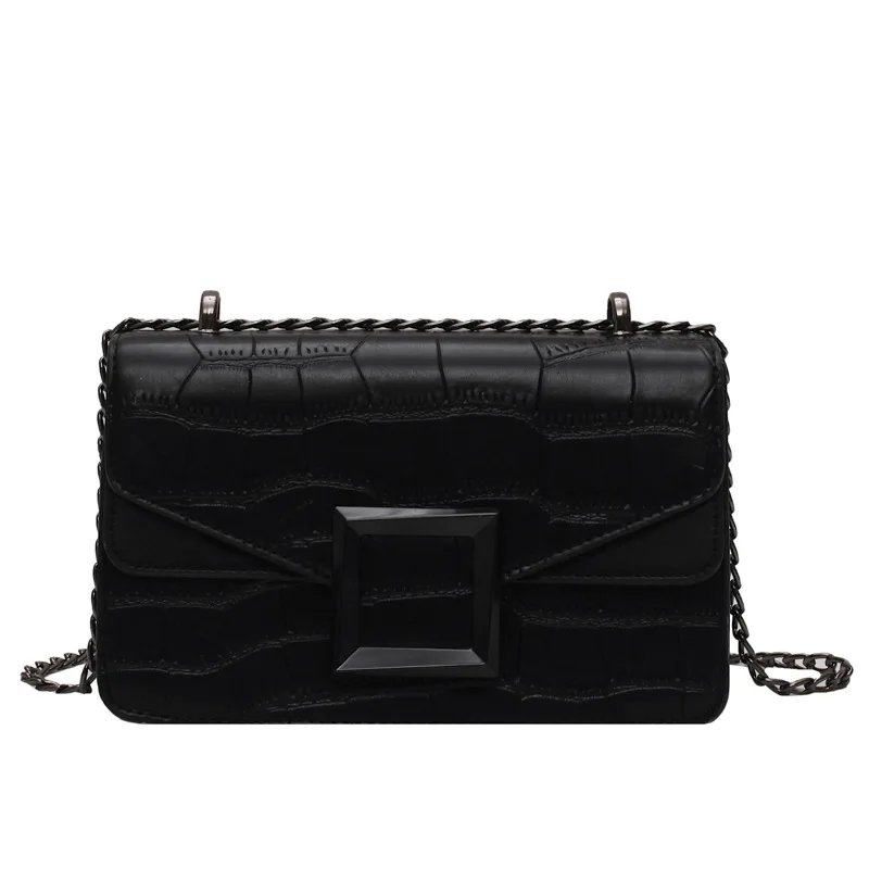 

New Woman Fashion Shoulder Bag High Quality PU Chain Messenger Bag Underarm Bag Luxury Brand Bag Handbag Handbag Trend In 2021