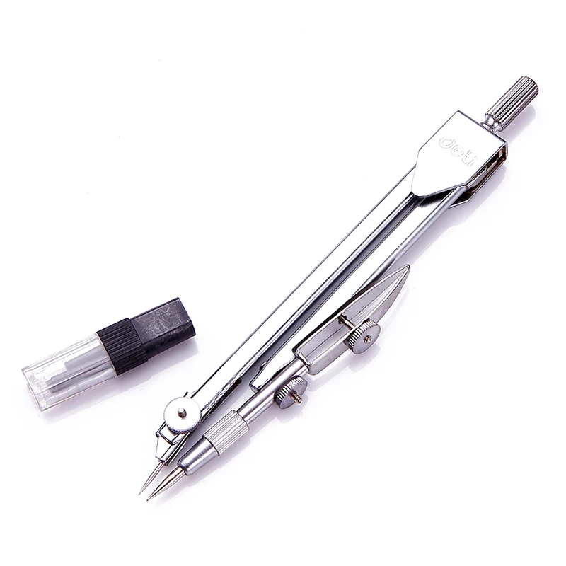 Metal Compass professional drawing student stationery standard engineering tool with 2.0mm compass special core deli8601 | Канцтовары
