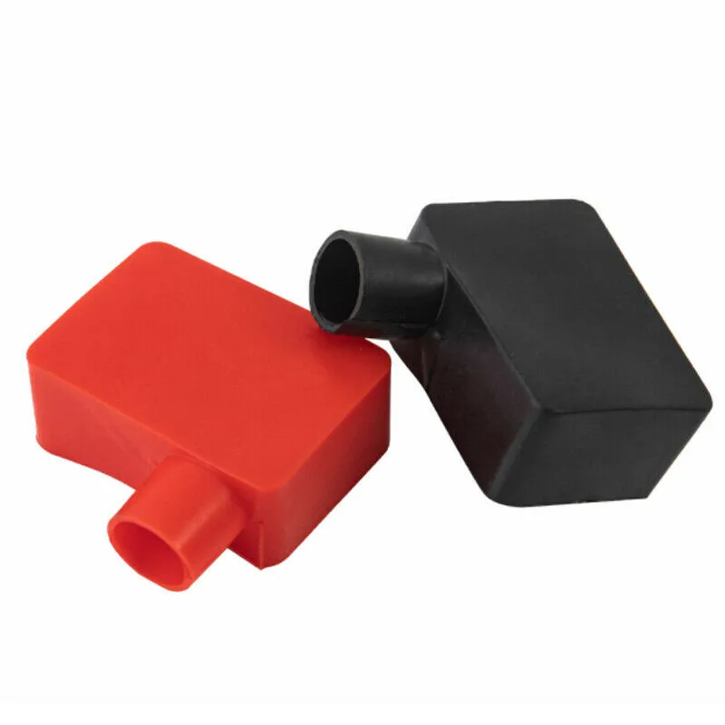 

Battery Sleeve Square Car Battery Pole Protective Cap PVC Soft Sheath Silicone Sleeve Rubber Sleeve Red And Black Pair