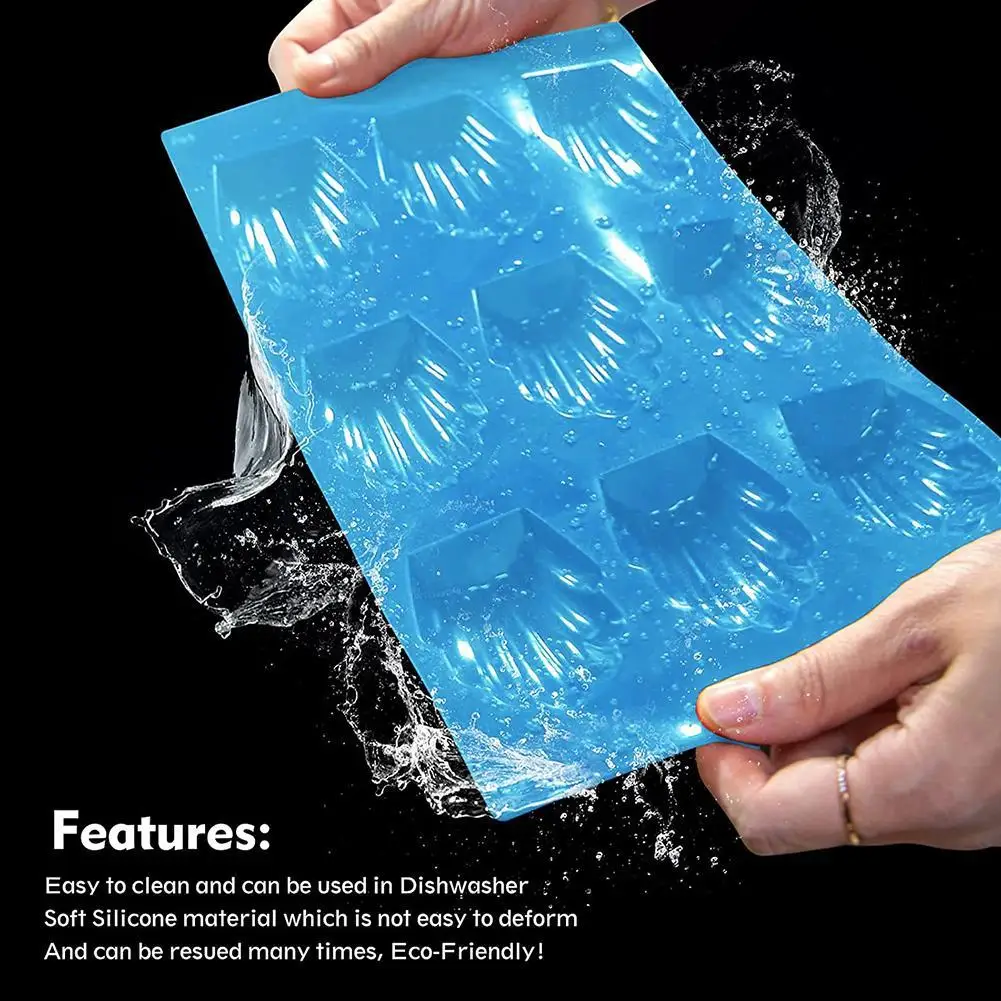 

Silicone Madeleine Molds 9 Cavity Cookies Bakeware Gadgets Mould Cake Madeleine Chocolate Baking Pan Shell Mini L9L3