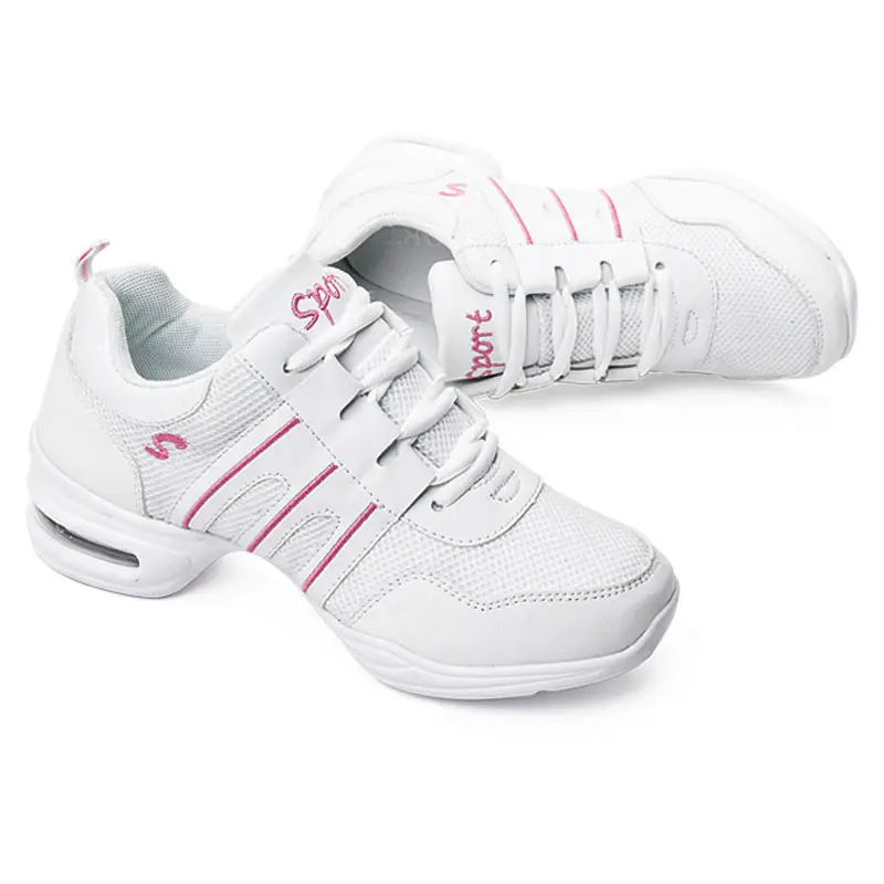 Koovan Women's Dancing Shoes For Girls Sports Feature Modern Dance Jazz Shoes Soft Breath Dance Shoes Female Waltz Sneakers