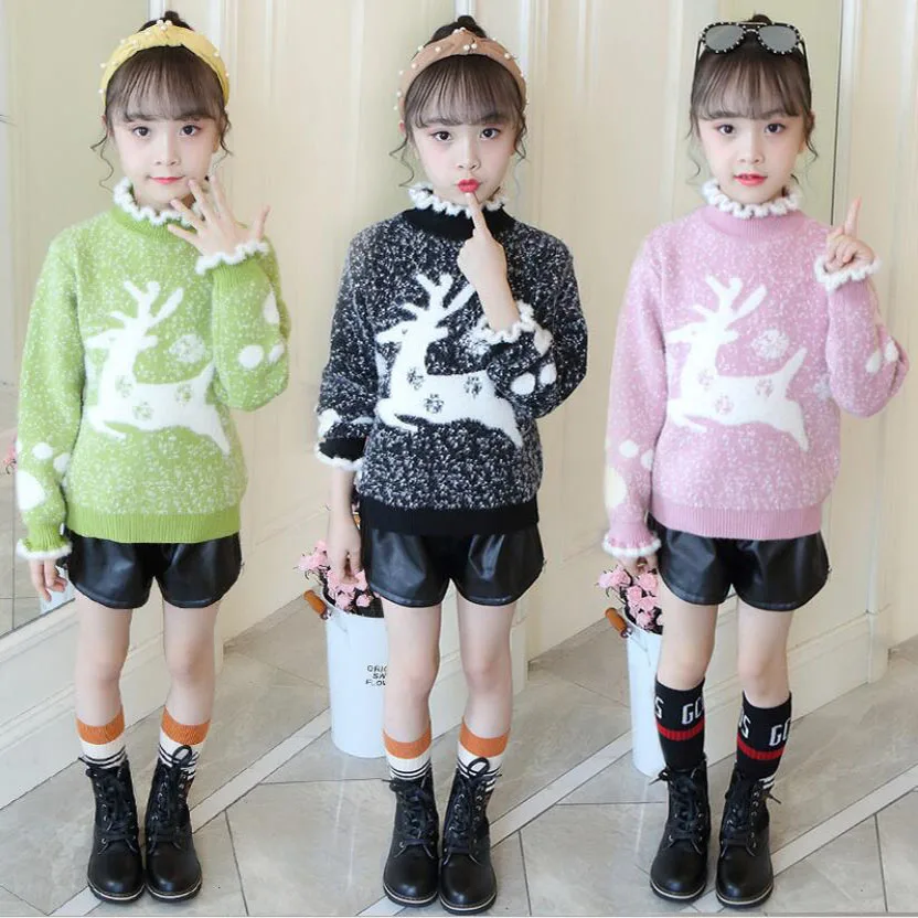 Весенняя рубашка для девочек теплая куртка подростковые модные рождественские