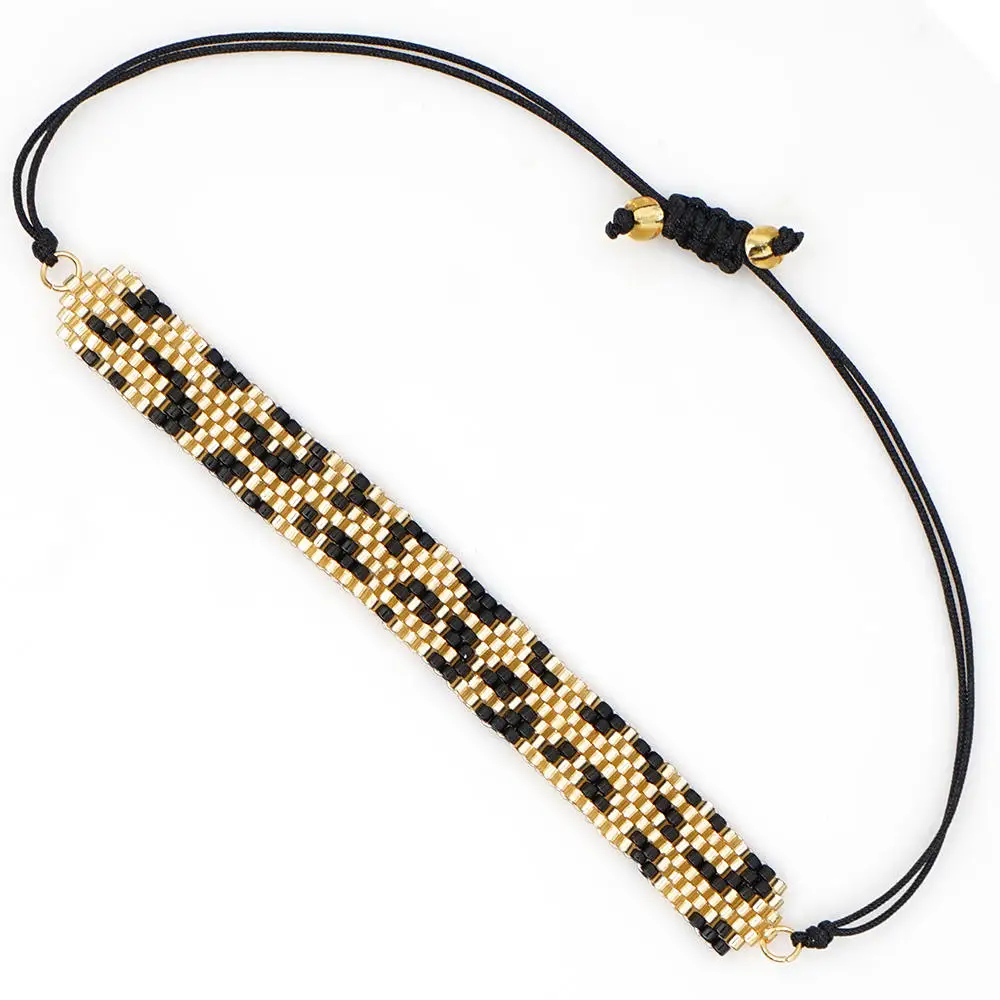 Go2boho леопардовый браслет MIYUKI, браслет для женщин, золотые ювелирные изделия, мужская нарукавная повязка, Boho Chic Shell Pulseras Mujer, с кисточкой, с рисунком тигра