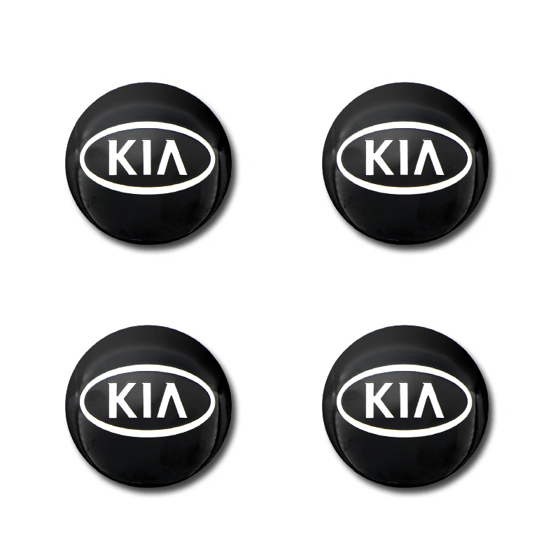 Nstar 4 шт. Черный 56 мм Автомобильный колесный центр значок эмблема наклейка для KIA K2