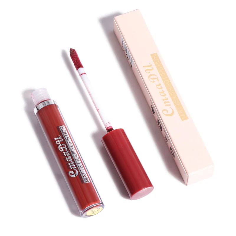 

10color Matte Lip Gloss Waterproof Long Lasting Natural Moisturizer Make Up Red Lip Gloss Easy To Wear Cosmetic Liquid Lipstick