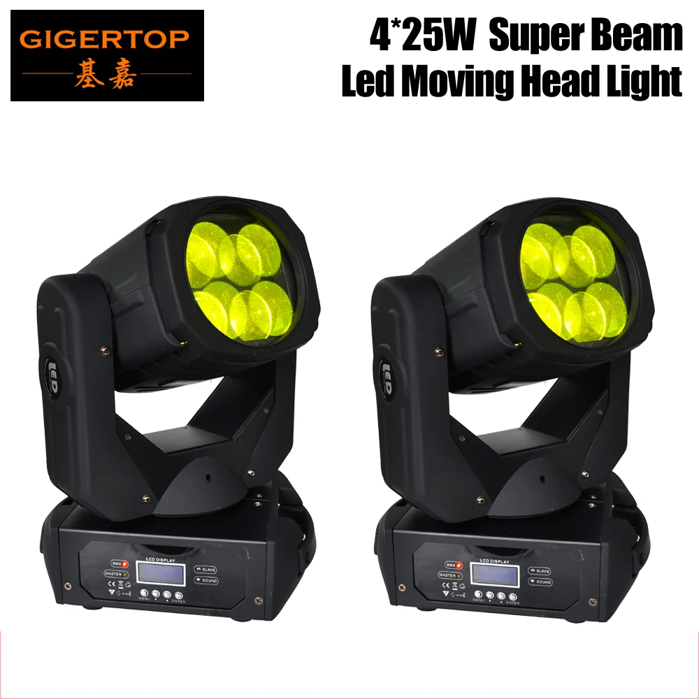 2xlot Blizzard Nova 4x25W Красочный 130W LED супер луч движущийся головной свет для дискотеки
