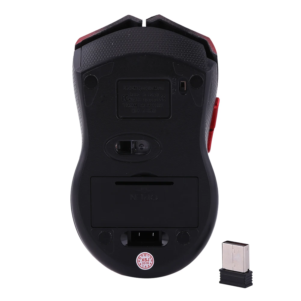 

SOONHUA Wireless Game Mouse Portable Optical Gaming Mouses Mechanical Mouse 2.4GHz For Computer Games