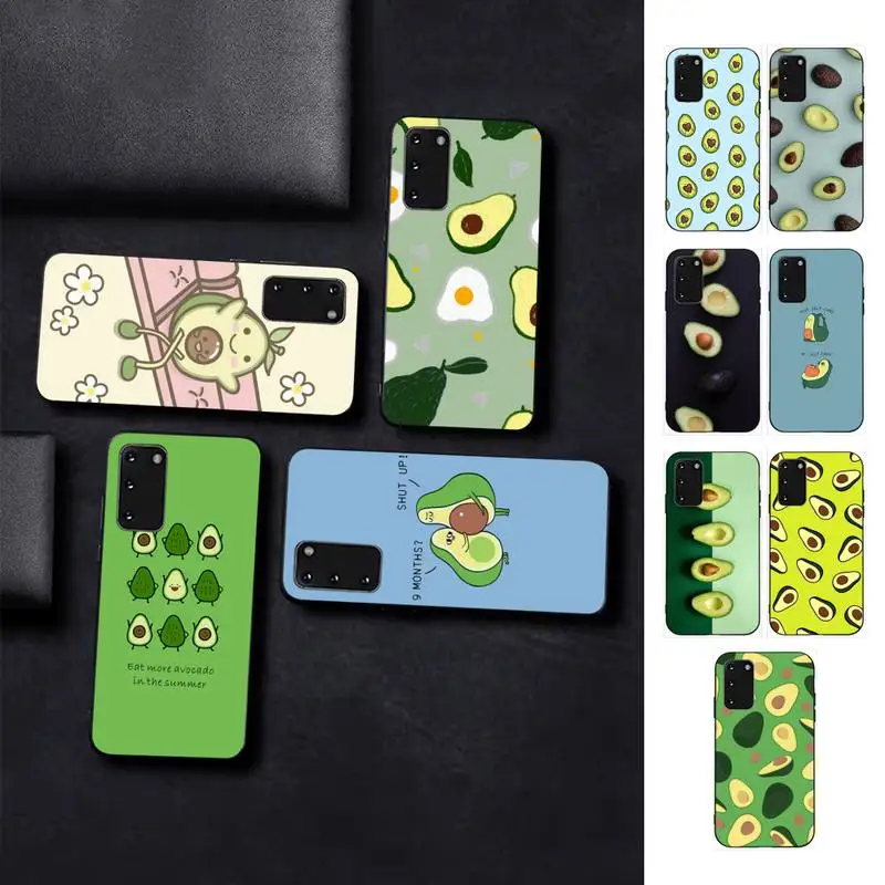 

FHNBLJ cute cartoon fruit avocado Phone Case for Samsung S10 21 20 9 8 plus lite S20 UlTRA 7edge