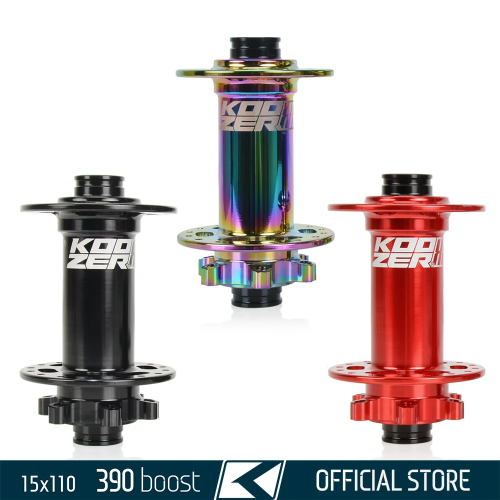 

Koozer XM390 15x110mm Boost THRU TA Front MTB Bicycle Hub 28H 32 Hole 6 Bolts for Heavy Cross Country Trail E-bike High-end Tpi