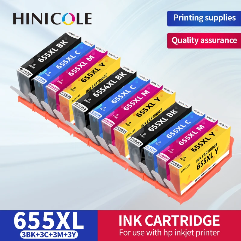 

HINICOLE Compatible For HP 655 for hp655 XL Ink Cartridge For HP 655xl deskjet 3525 5525 4615 4625 4525 6525 6625 Printer