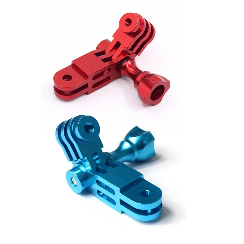 2 шт. CNC алюминиевый сплав трехходовой поворотный кронштейн адаптер для GOPRO Hero 1 3 + 4