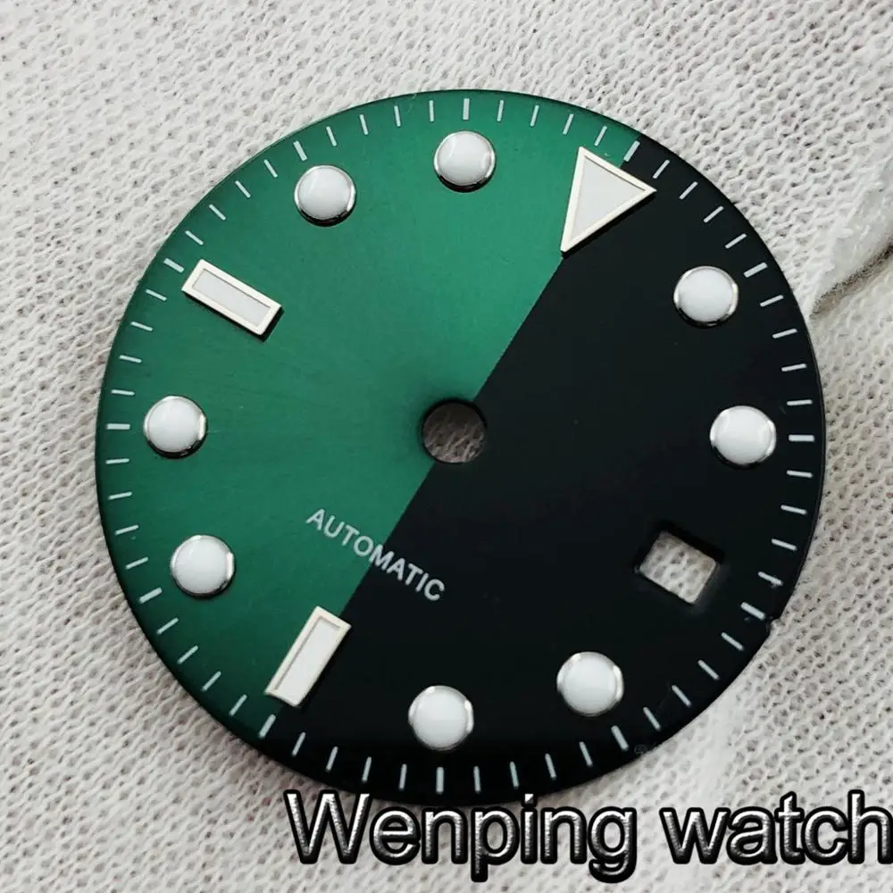 Светящиеся знаки с зеленым и черным циферблатом Bliger 28 5 мм подходят для Miyota серий