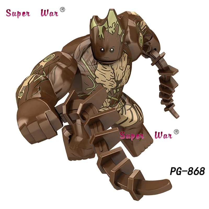 PG868 Одиночные Marvel Мстители Человек-паук Hellfire Elementals Zephyr Hydron Sandman Большие размеры Халк танос Железный человек строительные блоки детские игрушки - Цвет: PG868