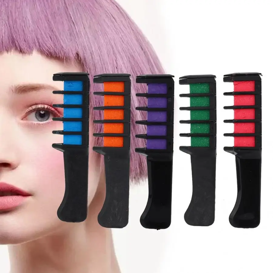 6 цветов Одноразовая расческа для окрашивания волос парикмахерский инструмент