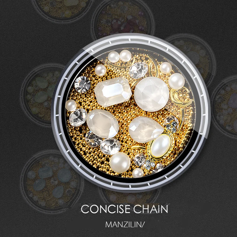 Новинка 2019 украшения для ногтей алмазы мокко Стразы смешанные ногтевого дизайна