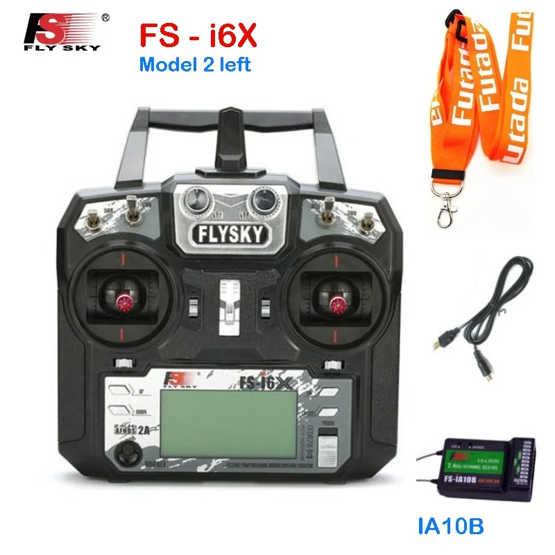 

Original Flysky FS-i6X 10CH 2.4GHz AFHDS 2A RC Transmitter With FS-iA6B FS-iA10B FS-X6B FS-A8S Receiver For RC Airplane Drone