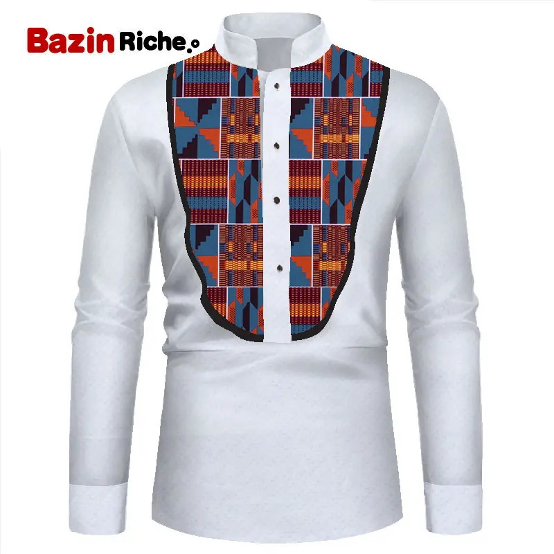 Сезон весна-осень В африканском стиле мужская рубашка одежда для детей вечерние