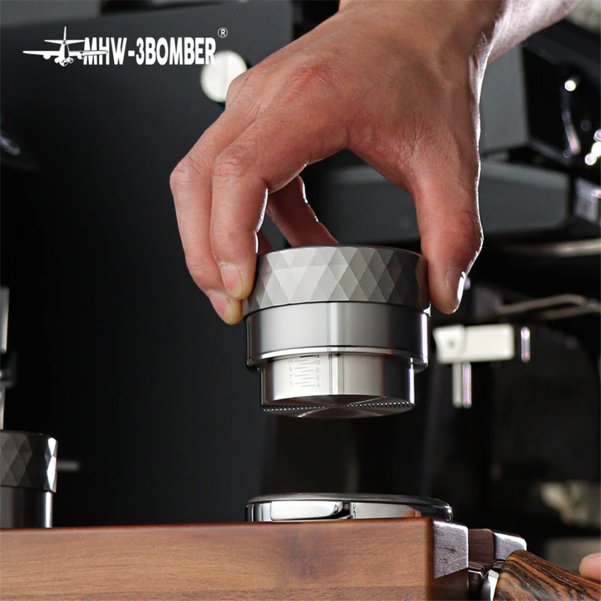 Темпер для кофе 51/53 мм регулируемый вентилятор/основание с резьбой ручка