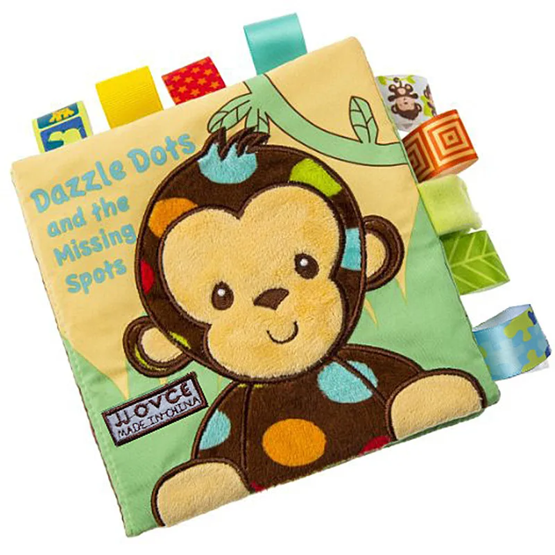 

Baby Cloth Book Puzzle Book Stereo Cloth Book Baby Cloth Book Tear Not Bad Book Monkey Sheep Dog Owl Story Book