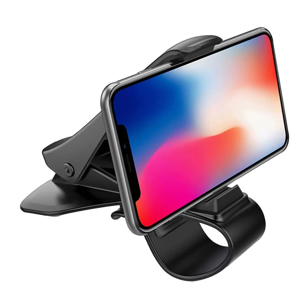 

Phone Holder for Car Dashboard Clip Non-Slip Durable GPS Car Holder Compatible for IPhone 12 11 Pro Max XS XR X 8 7 Phone Stand