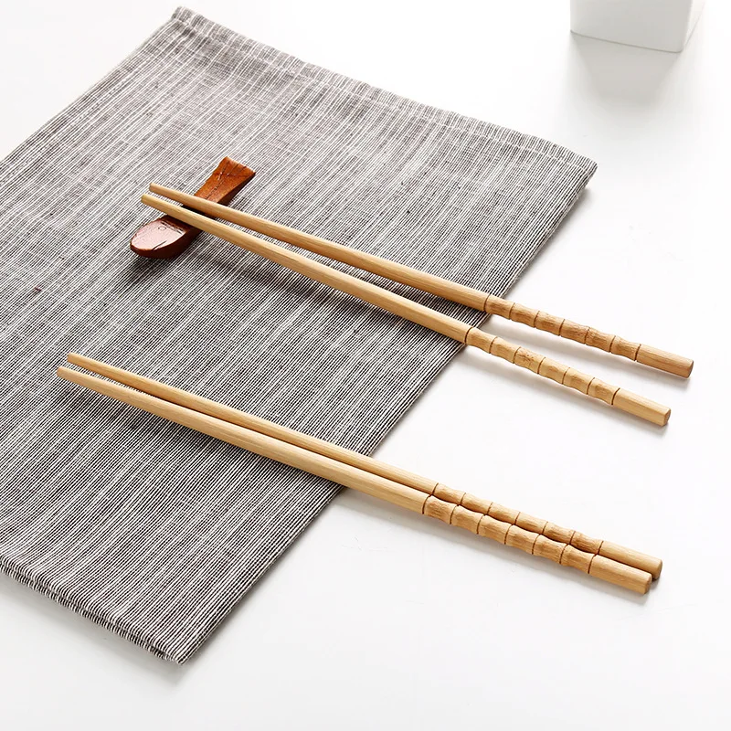 Ten Pairs of Dress Household Anti-slip Chopsticks Sets Cool Bamboo Non-Paint No Wax Mould Proof Hotel &quotChopsti | Дом и сад