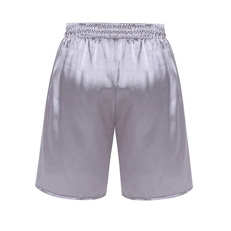 

Summer Men Shorts Europe America Casual Fashion Beach Board Shorts Solid Color Elastic Band Loose Plus Size Men Clothing