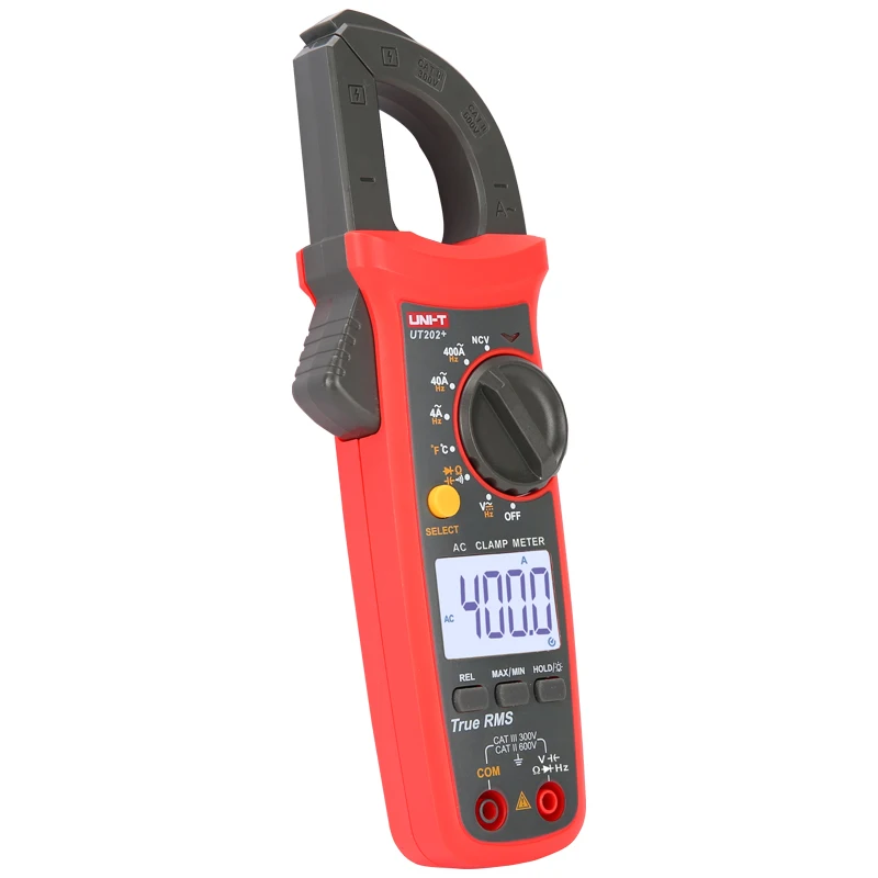 UNI-T UT201 +/UT202 +/UT202A + UT203 +/UT204 400-600A цифровой клещи Автоматический диапазон true RMS