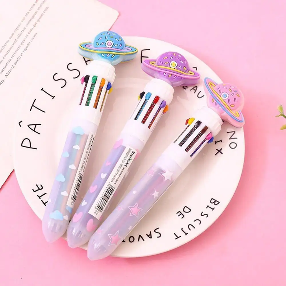 Candy Planet моделирующая короткая и толстая шариковая ручка 10 цветов школьная