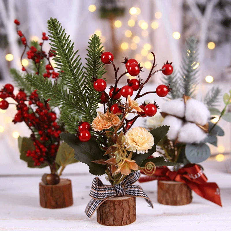 

Christmas Decorations For Home Table Artificial Berry Branches Christmas Ornaments New Year 2022 Decor Navidad 2021 Xmas Gifts