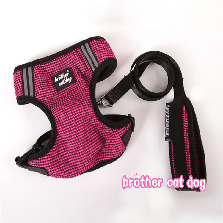 

Pet Dog Harness Leash Training Walk Vest For Small Medium Dogs Cat Harness With Leash Set Chihuahua Dropship Pet Products 8529