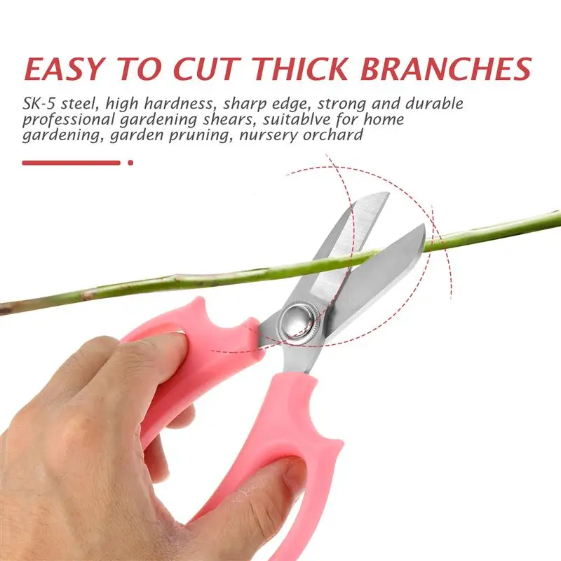 

1pc Practical Rustproof Portable Multipurpose Ergonomic Pruning Shear Gardening Scissor
