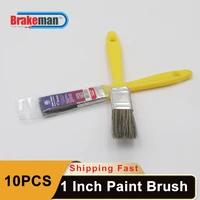 brakeman plastic paint brushes 1inch 25mm 10pcs art diy watercolor brush oil watercolor water powder propylene