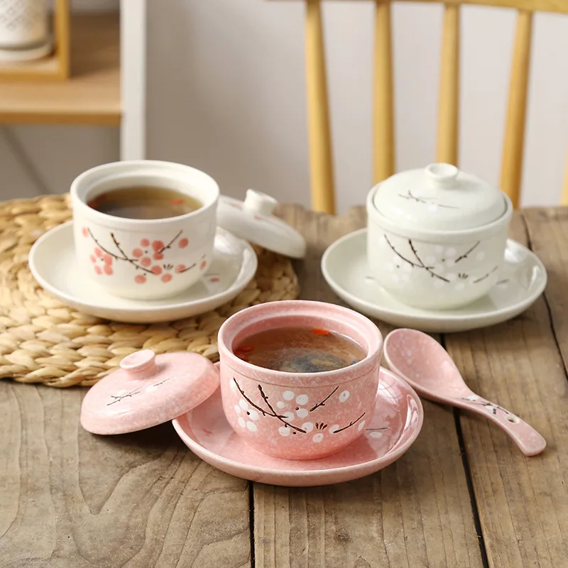 Японская керамическая кастрюля для тушения домашняя миска варки яиц чашка супа