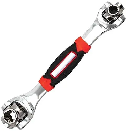 

Multi-Function Socket Wrench, 48 Tools In One with 360 Degree Rotating Head, Tiger Wrench Works with Spline Bolts hand tool