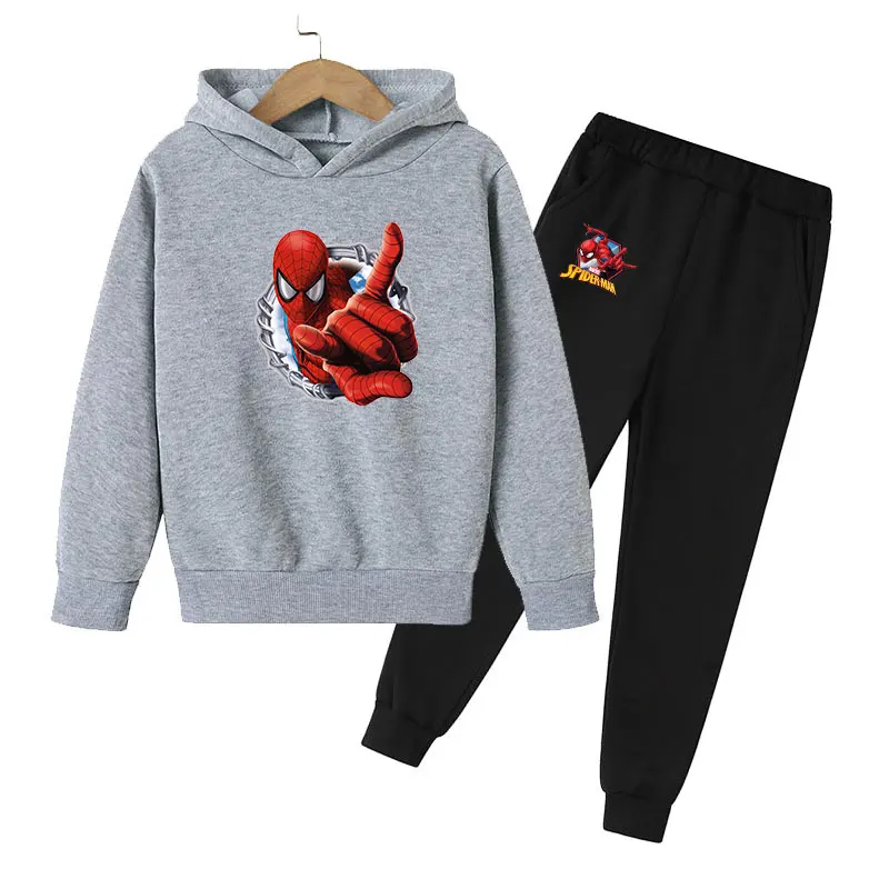 

Boy Girl Set Children Cartoon Hoodie Sets Kids Trendy Leisure Anime Sportswear Pant Baby Clothes Jogging clothing forTeenagers