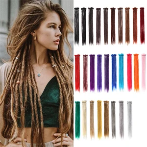 Элегантные синтетические дреды ручной работы, блонд дреды, 24 дюйма, удлинители, регги, вязаные крючком, хип-хоп дреды, вязанные крючком волосы