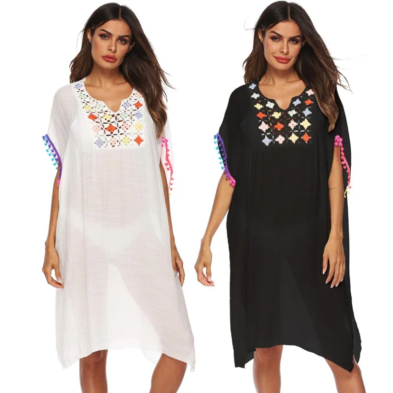 Новинка 2020 пляжный купальный костюм накидка Пляжное Платье женская пляжная