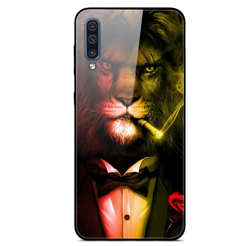 6," Funda для samsung Galaxy A50 чехол стекло твердая задняя крышка чехол для телефона для samsung Galaxy A50 чехол TPU рамка A 50 Coque
