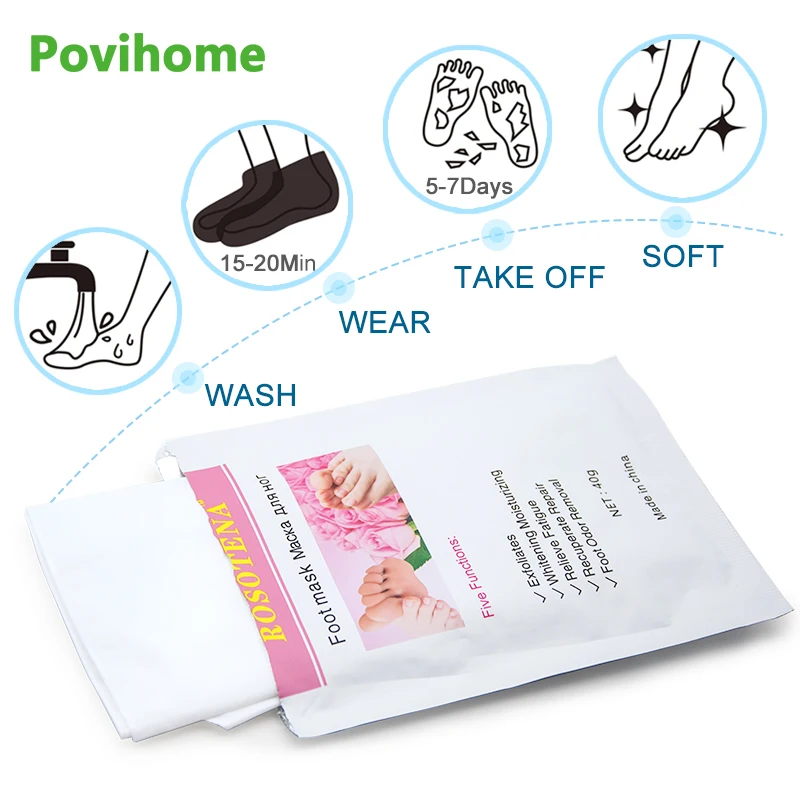 2 шт. отшелушивающая маска для ног пилинг удаление омертвевшей кожи педикюрные