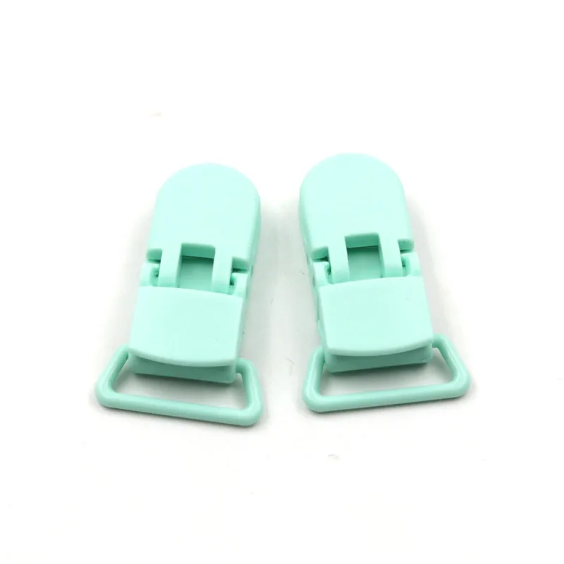 mint green 10 шт. Детская Соска с зажимом и цепью, пищевая Соска с зажимом, пустышка для новорожденных, пустышка с зажимом на цепочке, держатель с 20 клипсами - Цвет: mint green