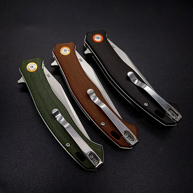 

FREETIGER FT958 Pocket Folding Knives Linen Handle Ball bearing Survival EDC Outdoor Camping self-defence fishing hiking Knife