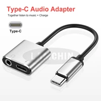 type c connector headset audio calls wire adapter charging songs two in one audio adapter cable