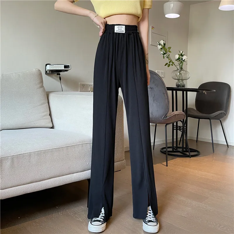 

Cheap wholesale 2021 spring summer autumn new fashion casual Popular long women Pants woman female OL wide leg pants Vy0419