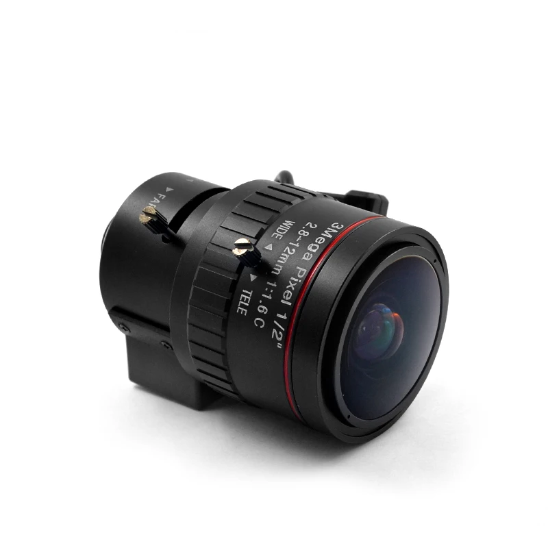 Дорожный объектив для видеонаблюдения 2 8-12 мм ручной зум 1/2 дюйма 3 миллиона