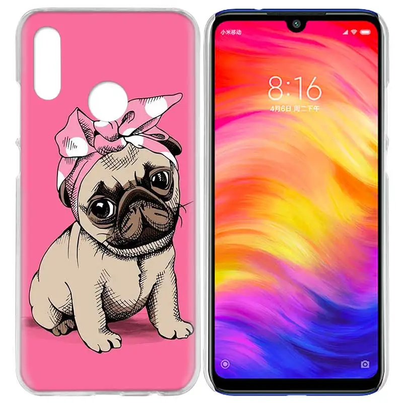 Чехол для Xiaomi Redmi Note 7 7A фотоаппаратов моментальной печати 7S 6 6A 5 Y3 K20 mi 8 до 9 лет CC9 CC9E A1 A2 A3 играть F1 Lite рro плюс французское кружево ткань собака породы Бульдог
