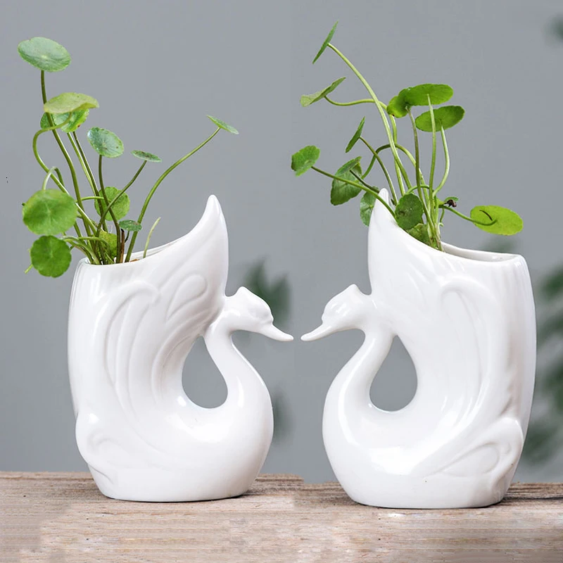 

Home Garden Decoration Flower Pot Creative Swan Horse Head Succulent Flowerpots Green Plants Planter Decoration Ornament Crafts