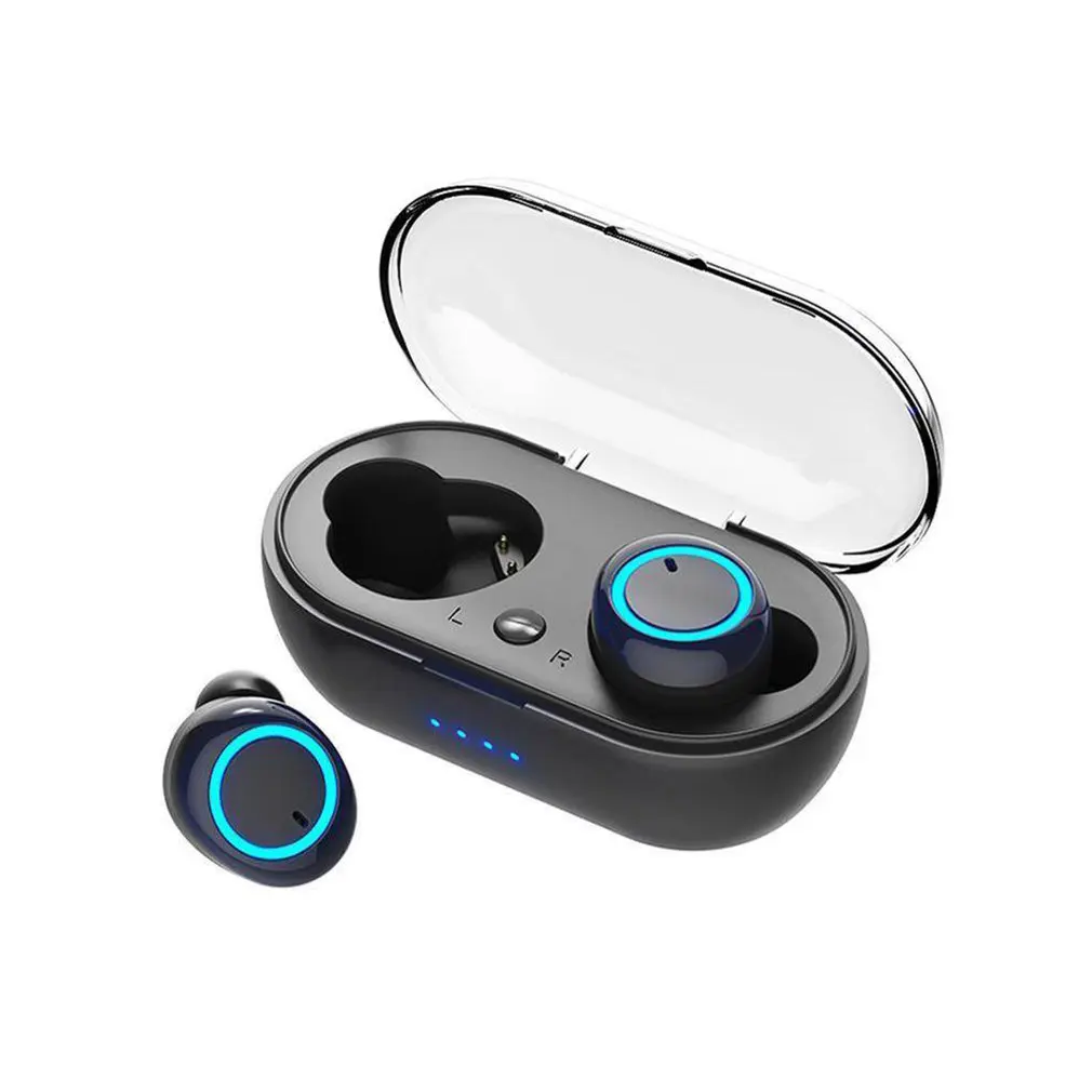 Бинауральные беспроводные наушники 5 0 двусторонние стереонаушники с зарядным