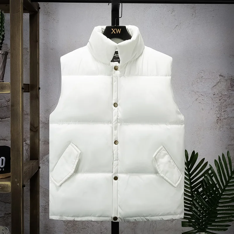 

Women Sleeveless Vest autumn Winter Casual Coats women Cotton-Padded Thickening Vest Couple vest Plus Size XS-5XL